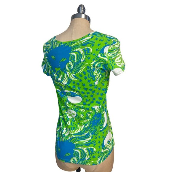 Lilly Pulitzer Karrie Top in Roar of the Jungle Women's Small - Picture 3 of 5